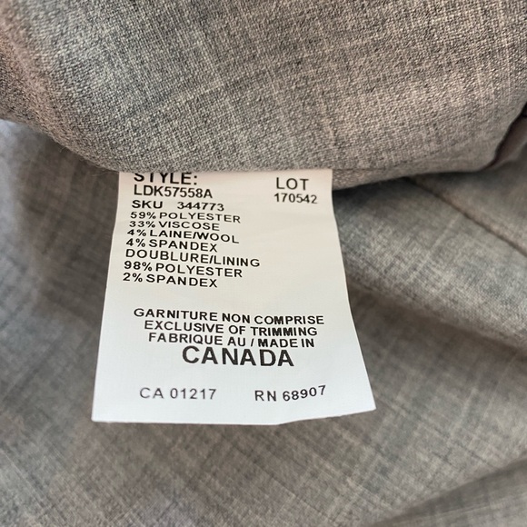 NWT Le Chateau Light Grey Pencil Skirt, Size 18 - Picture 9 of 9